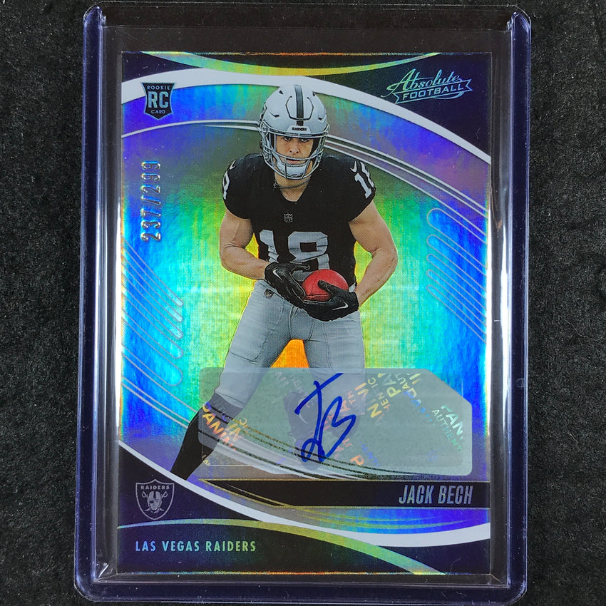 2025 Absolute Football JACK BECH Signature Rookies Auto Spectrum 237/299 #128