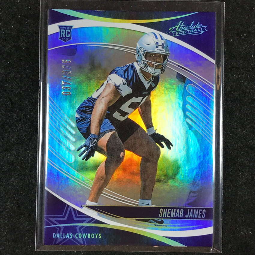 2025 Absolute Football SHEMAR JAMES Rookie Base Silver Spectrum /375 #178