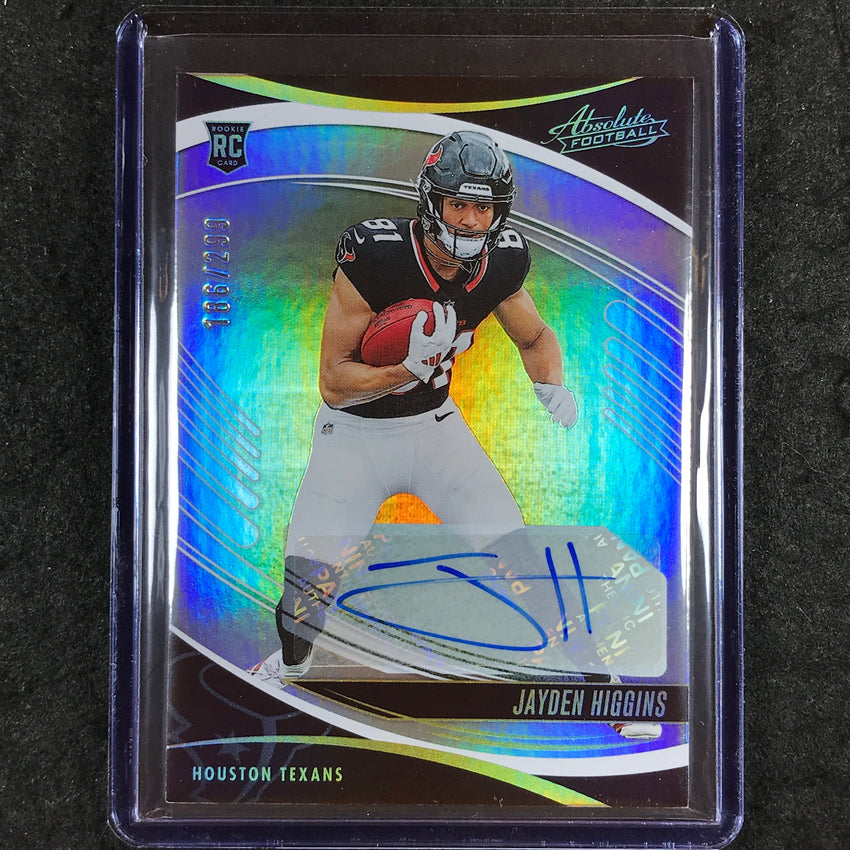 2025 Absolute JAYDEN HIGGINS Signature Rookies Auto Spectrum 186/299 #138