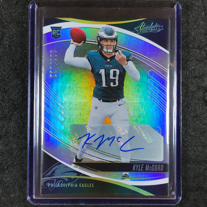 2025 Absolute Football KYLE MCCORD Signature Rookies Auto Spectrum 237/299 #151