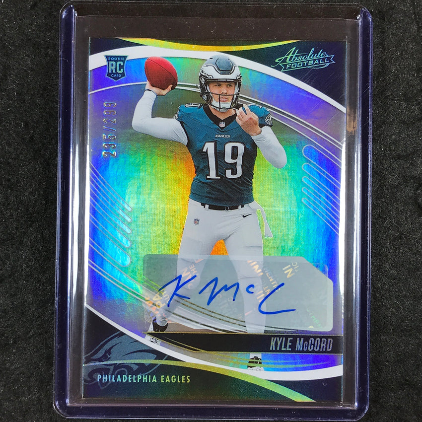 2025 Absolute Football KYLE MCCORD Signature Rookies Auto Spectrum 235/299 #151