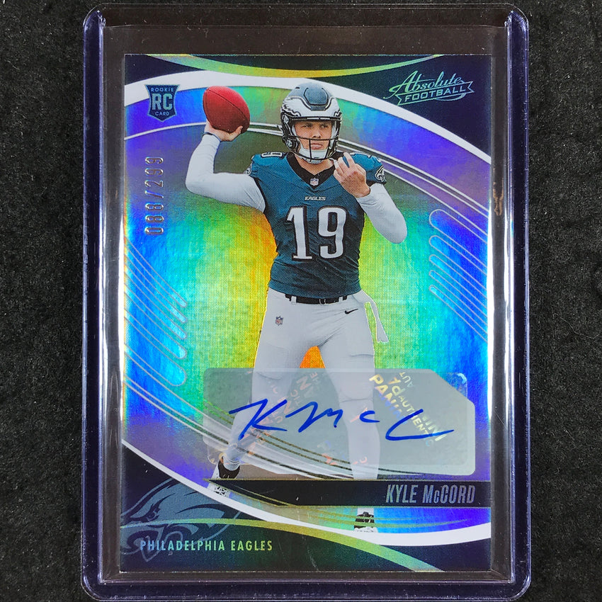 2025 Absolute Football KYLE MCCORD Signature Rookies Auto Spectrum 88/299 #151