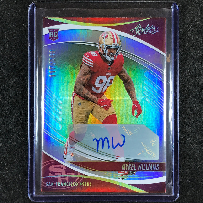 2025 Absolute MYKEL WILLIAMS Signature Rookies Auto Spectrum 117/299 #161