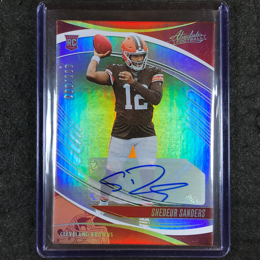 2025 Absolute SHEDEUR SANDERS Signature Rookies Auto Spectrum 200/299 #177