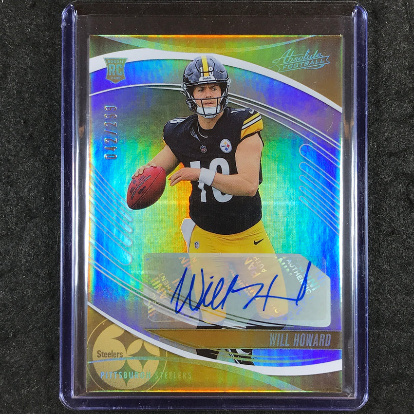 2025 Absolute Football WILL HOWARD Signature Rookies Auto Spectrum 42/299 #197