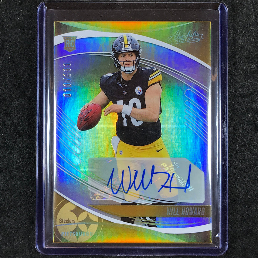 2025 Absolute Football WILL HOWARD Signature Rookies Auto Spectrum 13/299 #197
