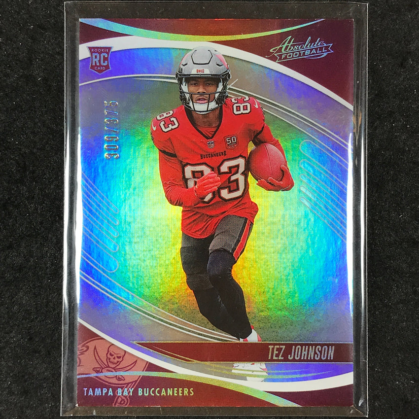 2025 Absolute Football TEZ JOHNSON Rookie Base Silver Spectrum /375 #184
