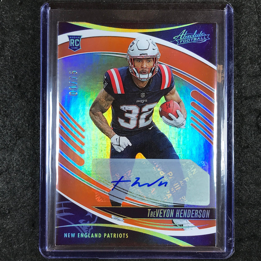 2025 Absolute TREVEYON HENDERSON Signature Rookies Auto Orange 1/75 #188