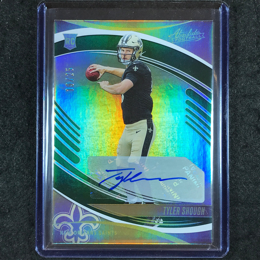 2025 Absolute Football TYLER SHOUGH Signature Rookies Auto Green 19/25 #194