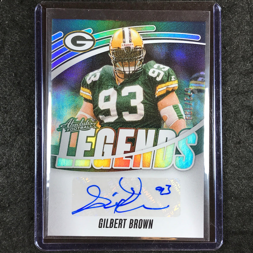 2025 Absolute Football GILBERT BROWN Absolute Legends Signatures Auto 72/199