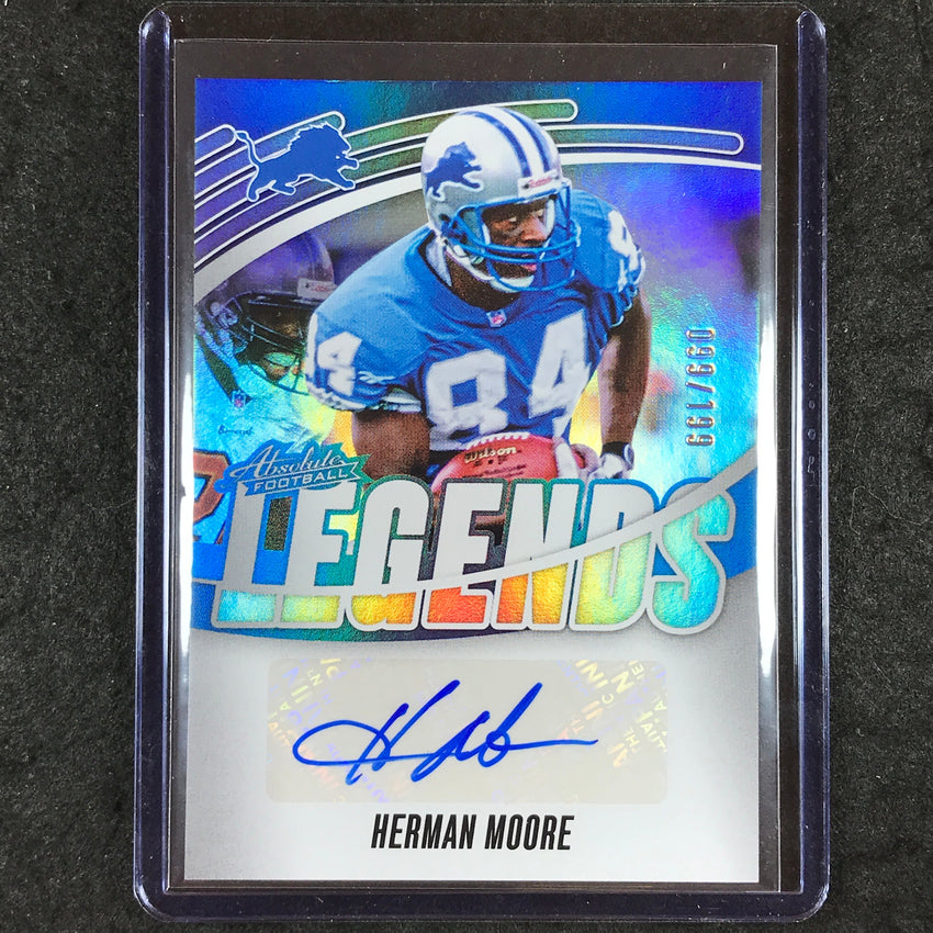 2025 Absolute Football HERMAN MOORE Absolute Legends Signatures Auto 99/199
