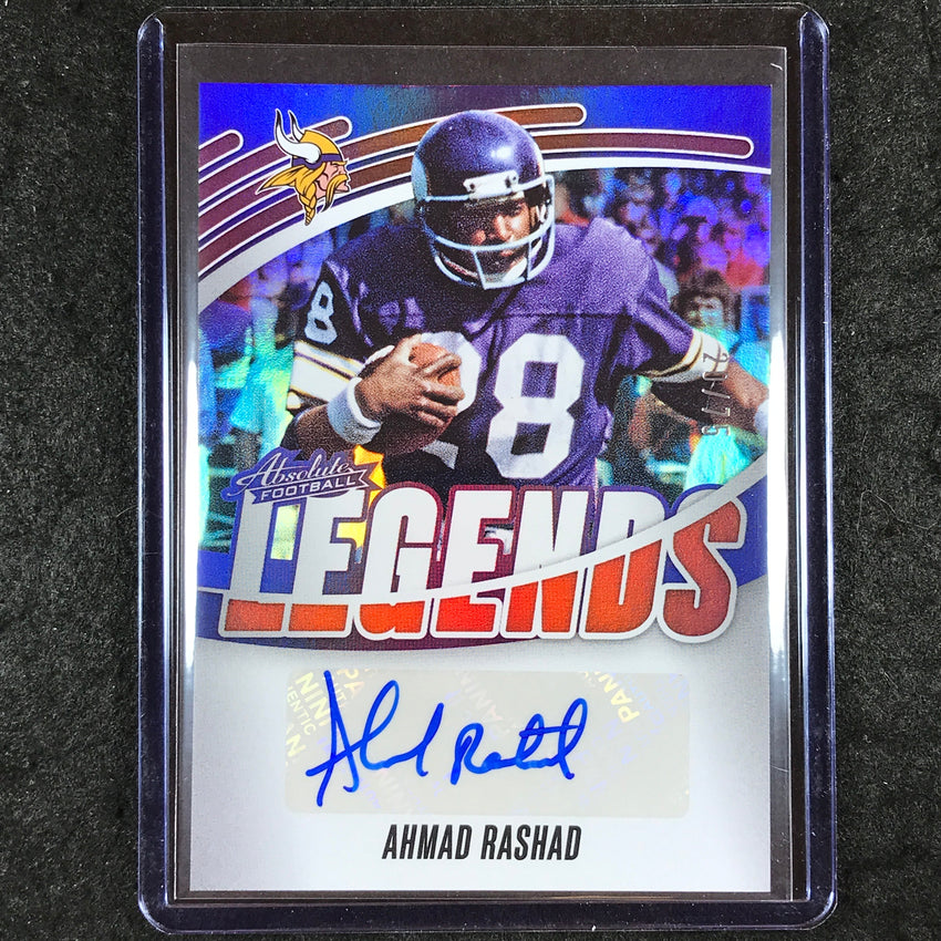 2025 Absolute Football AHMAD RASHAD Absolute Legends Signatures Auto Red 20/75