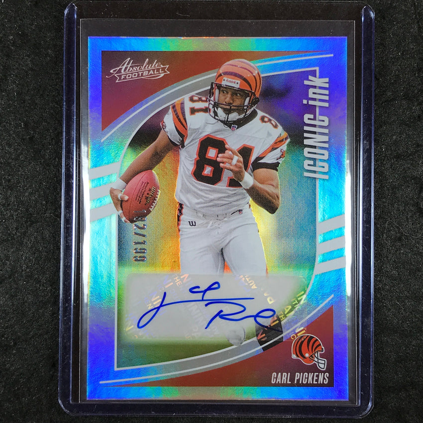 2025 Absolute Football CARL PICKENS Iconic Ink Auto Silver 192/199