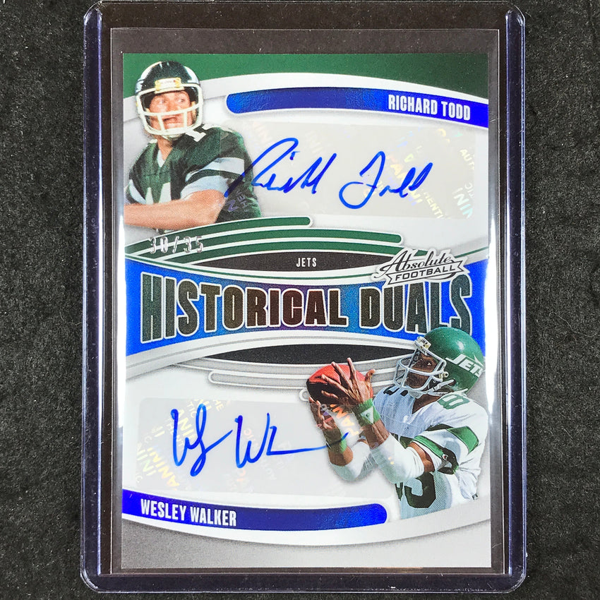 2025 Absolute RICHARD TODD WESLEY WALKER Historical Duals Auto Blue 30/35