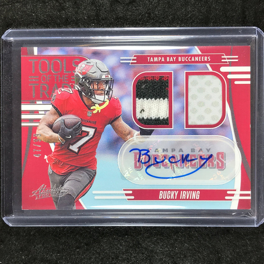 2025 Absolute Football BUCKY IRVING Tools of the Trade Double Patch Auto 47/99