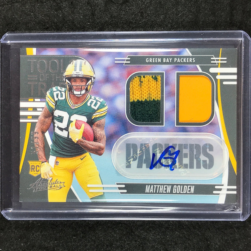 2025 Absolute MATTHEW GOLDEN Tools of the Trade Double Rookie Patch Auto 51/99