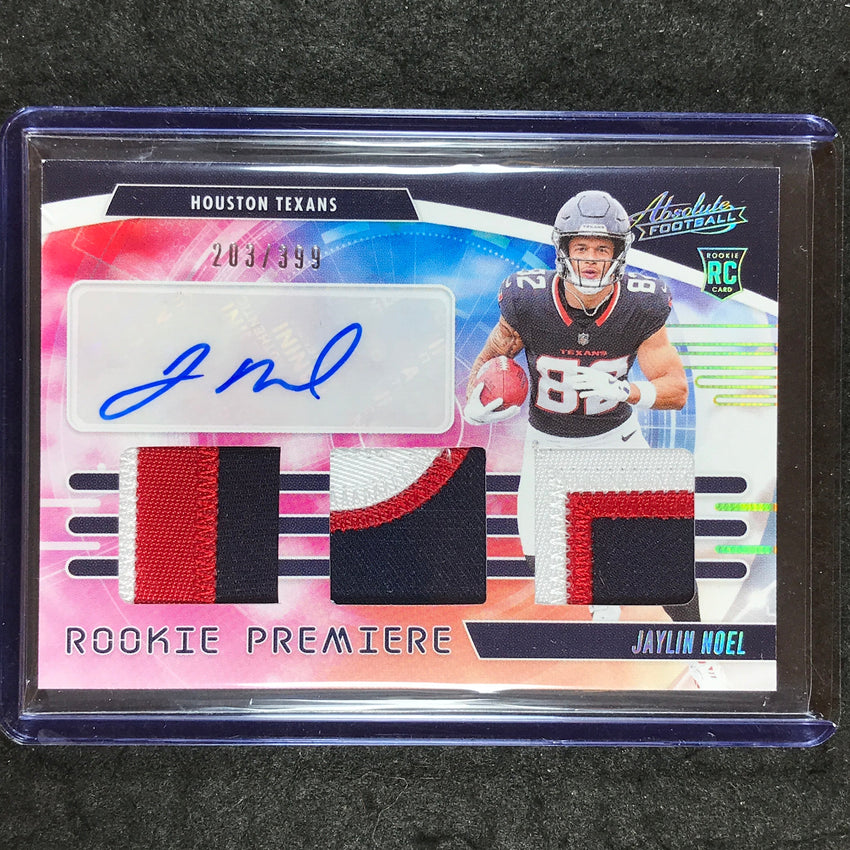2025 Absolute Football JAYLIN NOEL Rookie Premiere Materials Patch Auto 203/399