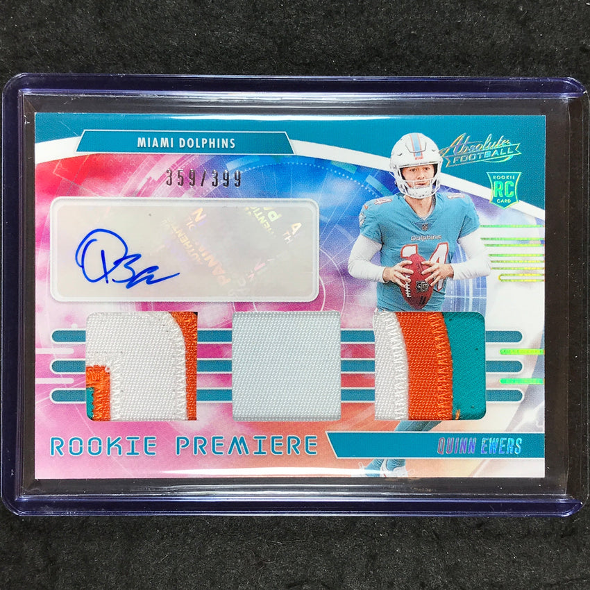 2025 Absolute Football QUINN EWERS Rookie Premiere Materials Patch Auto 359/399