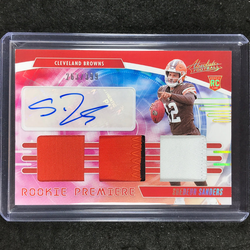 2025 Absolute SHEDEUR SANDERS Rookie Premiere Materials Patch Auto 263/399