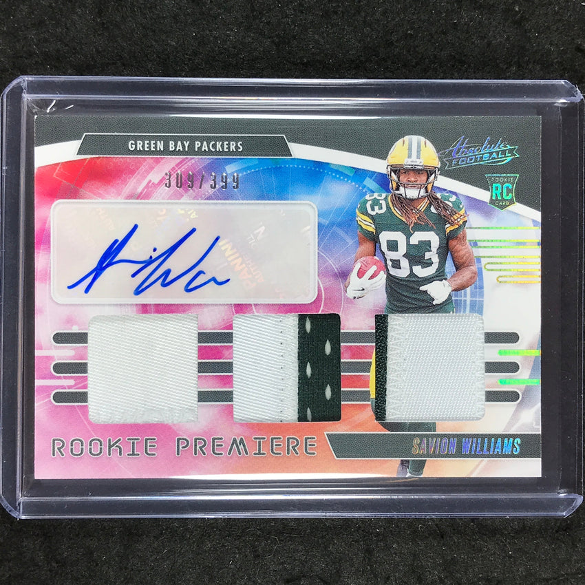 2025 Absolute SAVION WILLIAMS Rookie Premiere Materials Patch Auto 309/399
