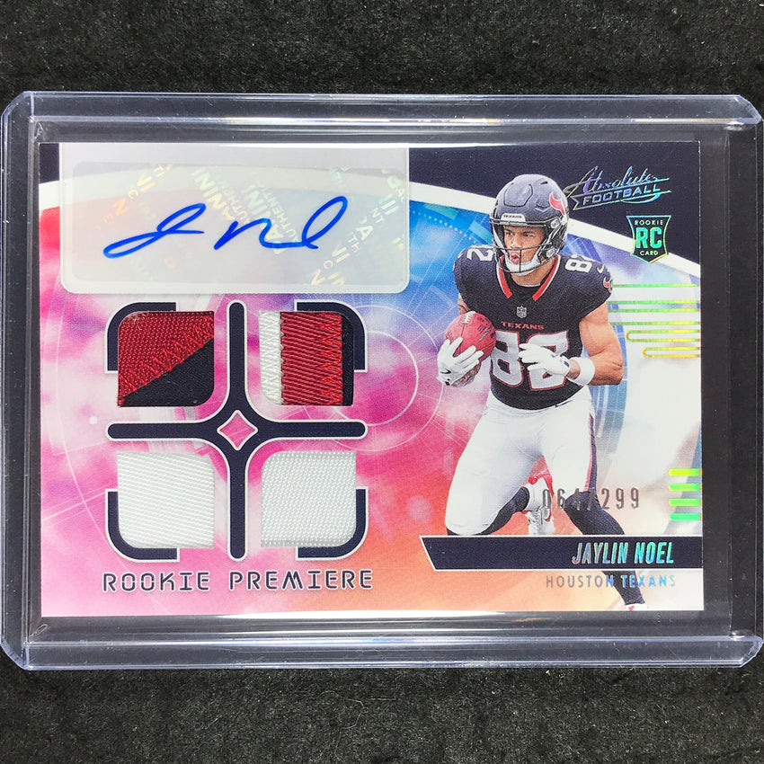 2025 Absolute JAYLIN NOEL Rookie Premiere Materials Quad Patch Auto 64/299