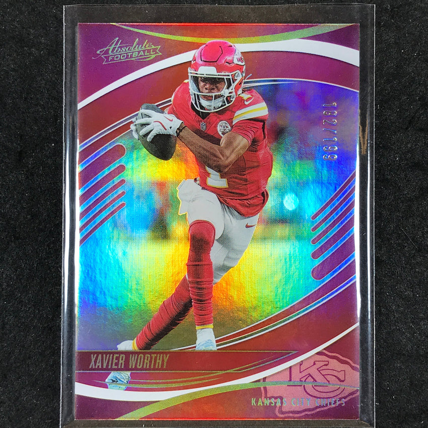 2025 Absolute Football XAVIER WORTHY Base Red Spectrum /199 #13