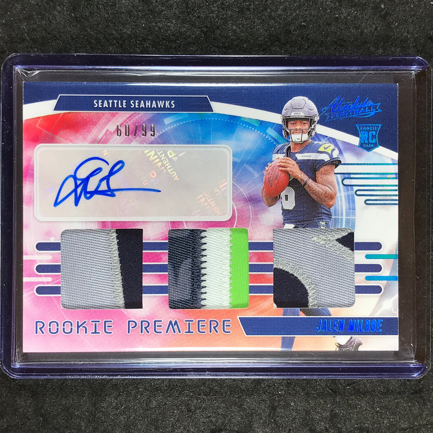 2025 Absolute JALEN MILROE Rookie Premiere Materials Triple Patch Auto 60/99