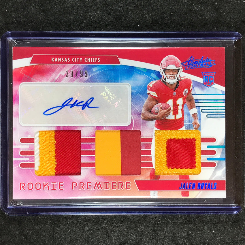 2025 Absolute JALEN ROYALS Rookie Premiere Materials Triple Patch Auto 39/99