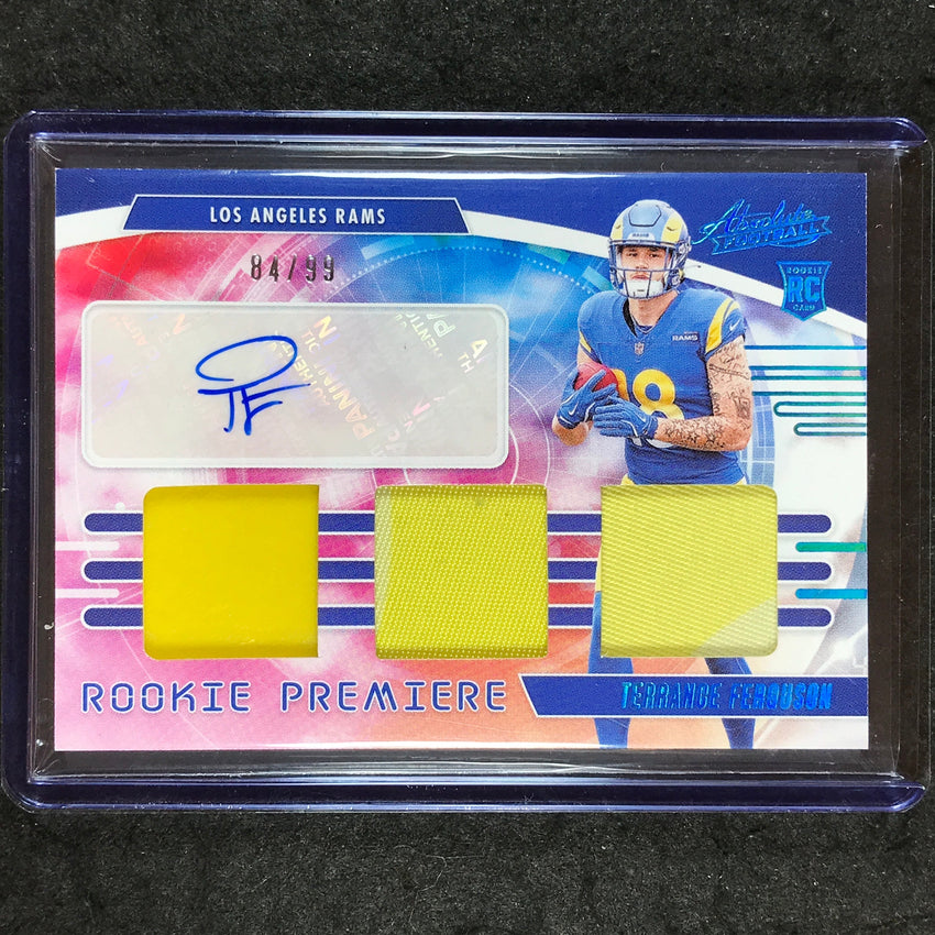 2025 Absolute TERRANCE FERGUSON Rookie Premiere Triple Patch Auto 84/99