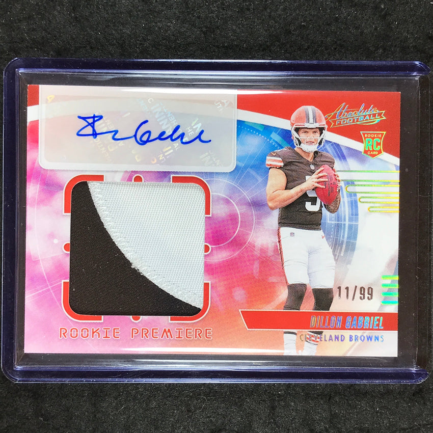 2025 Absolute DILLON GABRIEL Rookie Premiere Materials Patch Auto Jumbo 11/99