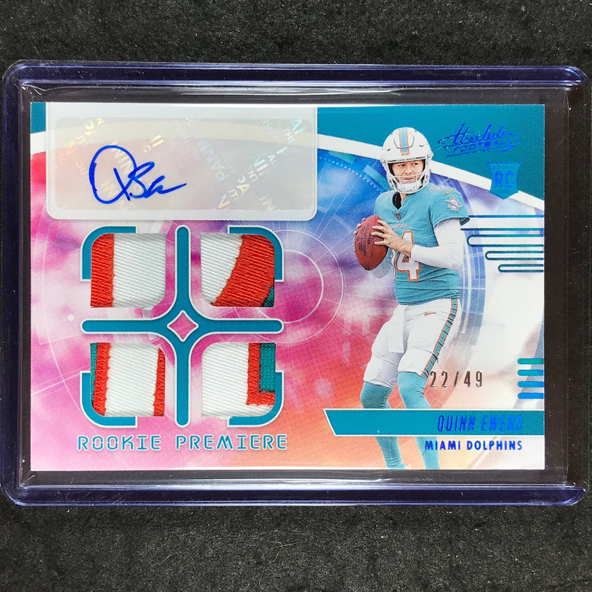 2025 Absolute QUINN EWERS Rookie Premiere Materials Quad Patch Auto 22/49