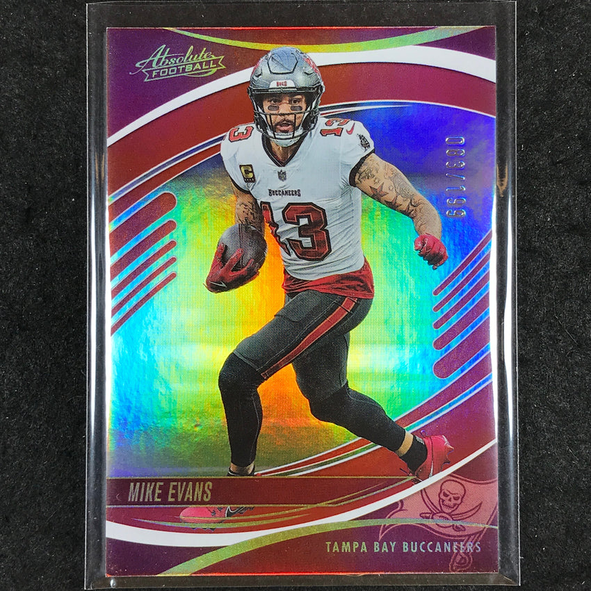 2025 Absolute Football MIKE EVANS Base Red Spectrum /199 #27