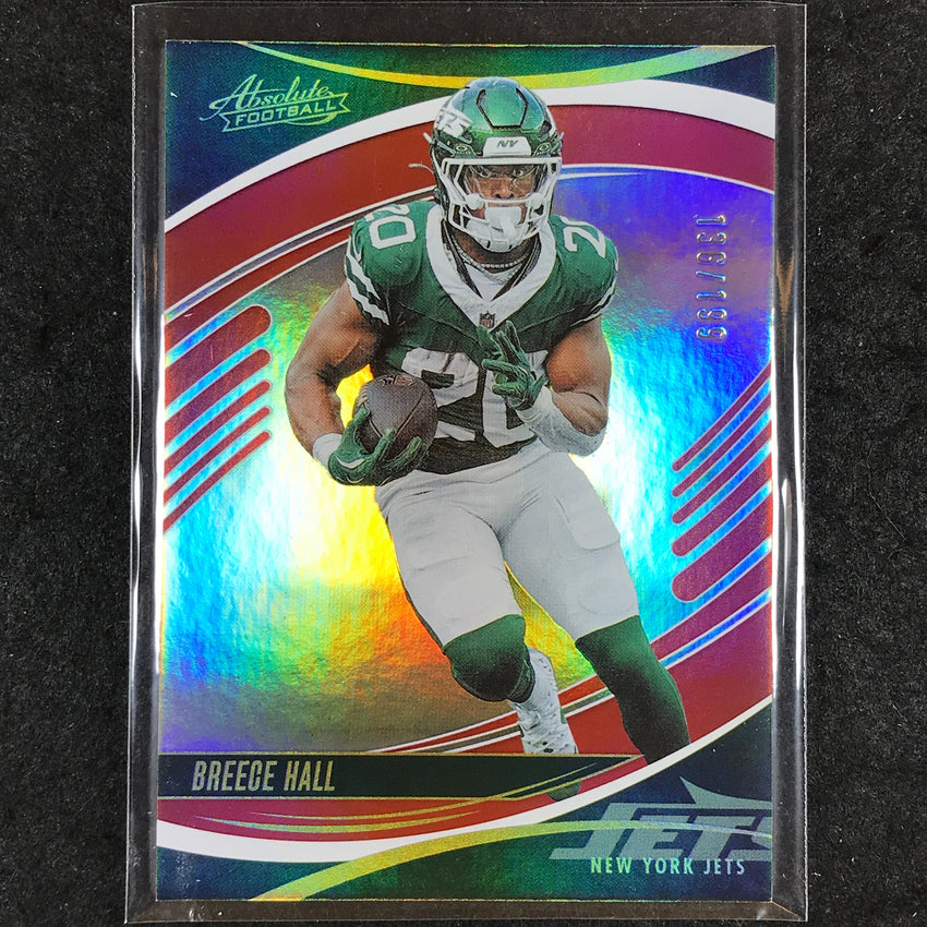 2025 Absolute Football BREECE HALL Base Red Spectrum /199 #35
