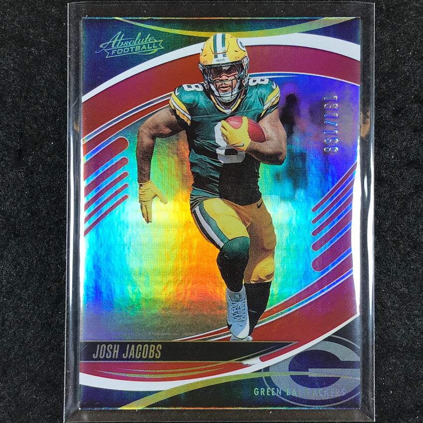 2025 Absolute Football JOSH JACOBS Base Red Spectrum /199 #39