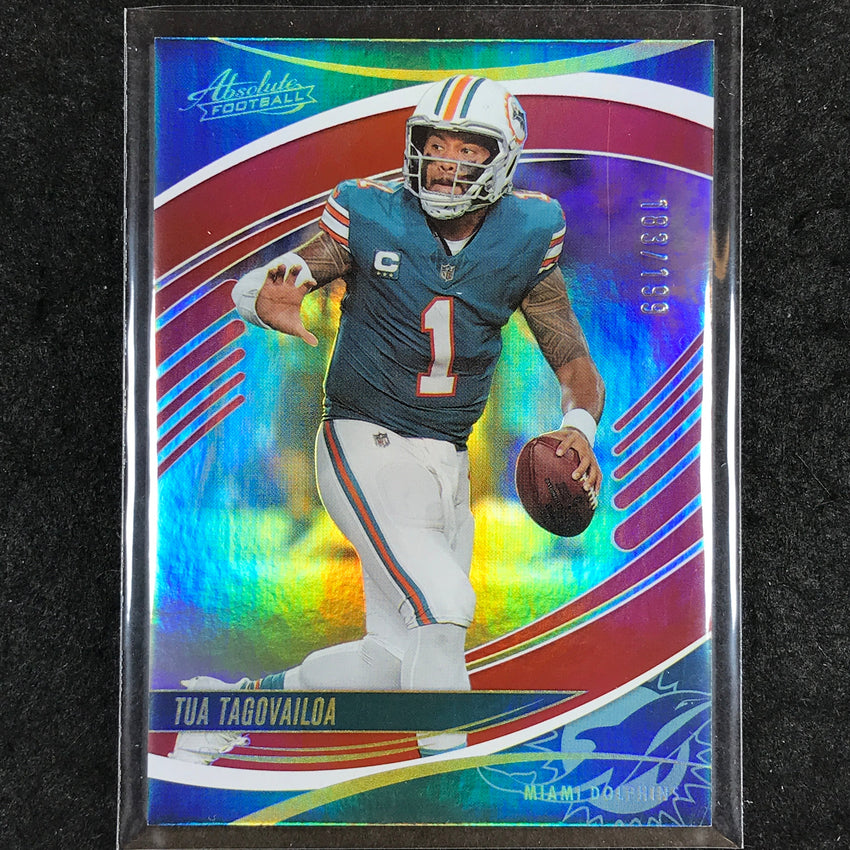 2025 Absolute Football TUA TAGOVAILOA Base Red Spectrum /199 #41