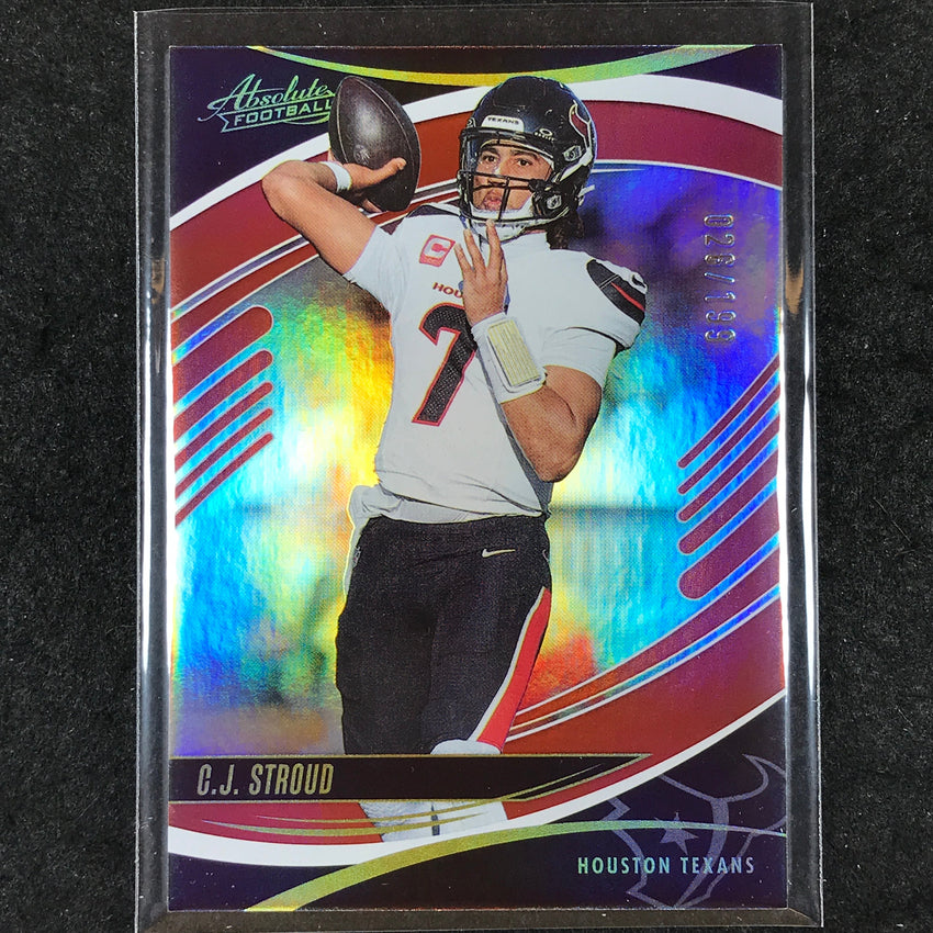 2025 Absolute Football C.J. STROUD Base Red Spectrum /199 #46