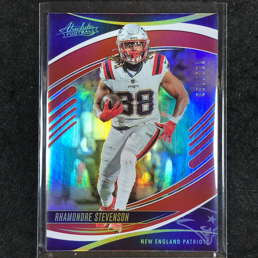 2025 Absolute Football RHAMONDRE STEVENSON Base Red Spectrum /199 #64