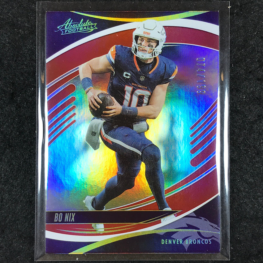 2025 Absolute Football BO NIX Base Red Spectrum /199 #65
