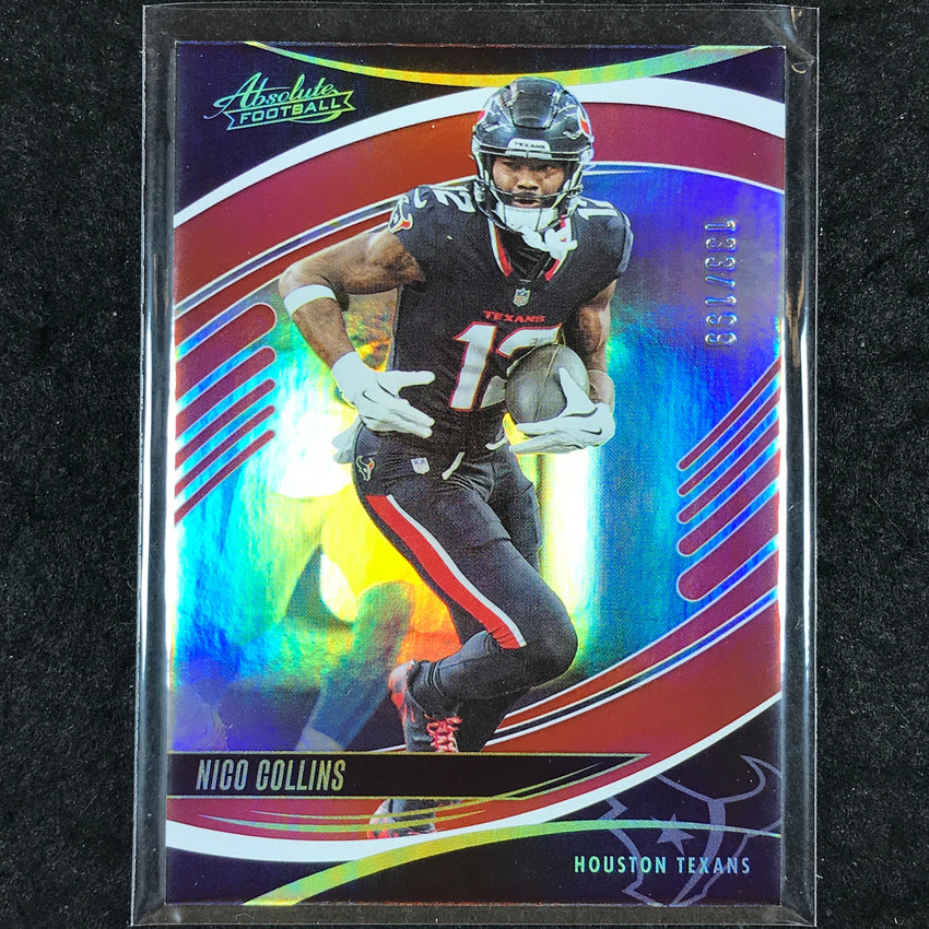 2025 Absolute Football NICO COLLINS Base Red Spectrum /199 #87