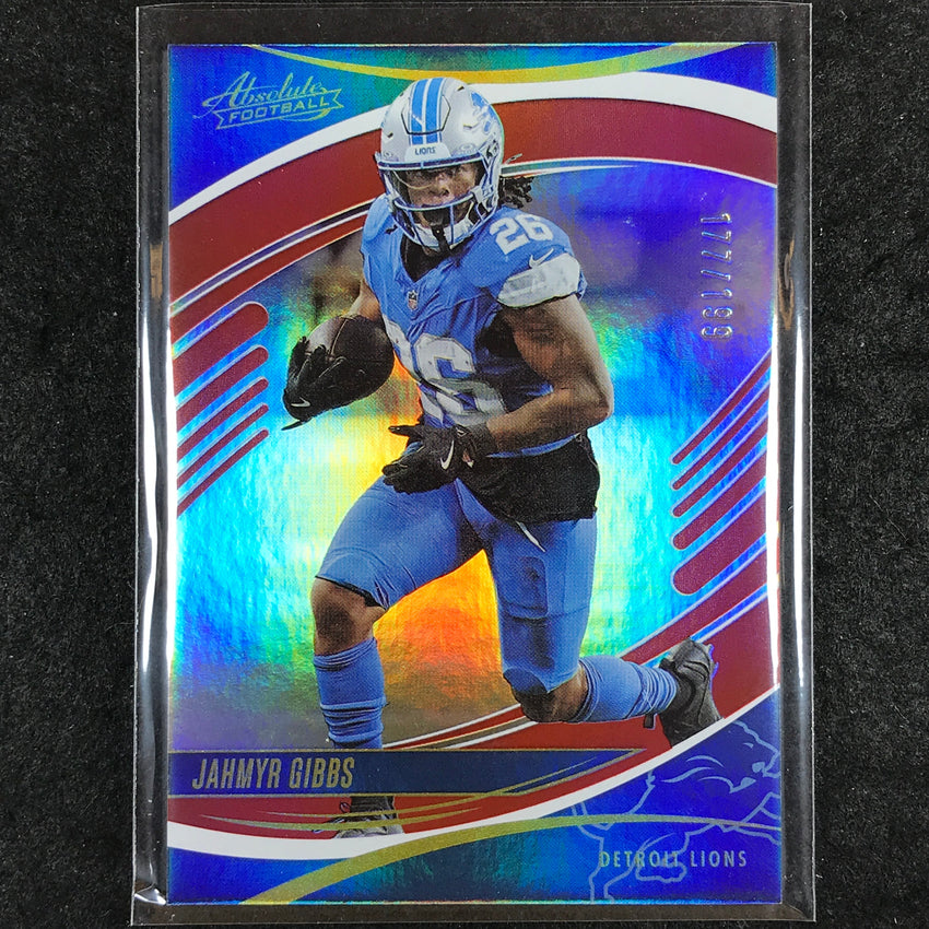 2025 Absolute Football JAHMYR GIBBS Base Red Spectrum /199 #91