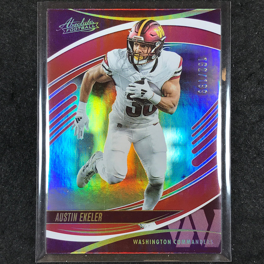 2025 Absolute Football AUSTIN EKELER Base Red Spectrum /199 #95