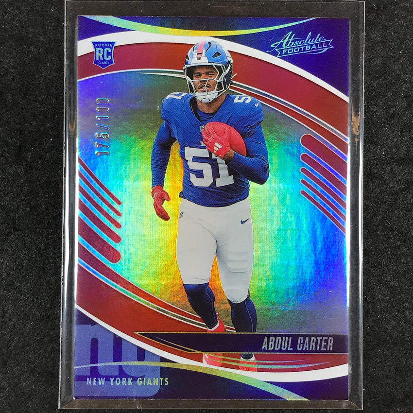 2025 Absolute Football ABDUL CARTER Rookie Base Red Spectrum /199 #101