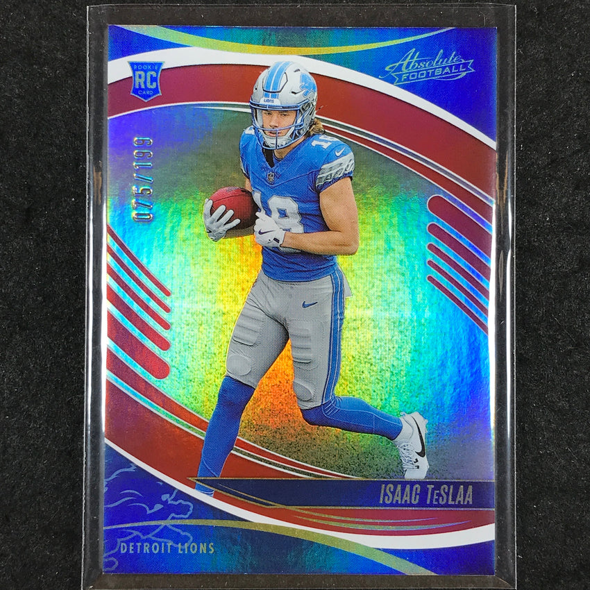 2025 Absolute Football ISAAC TESLAA Rookie Base Red Spectrum /199 #127