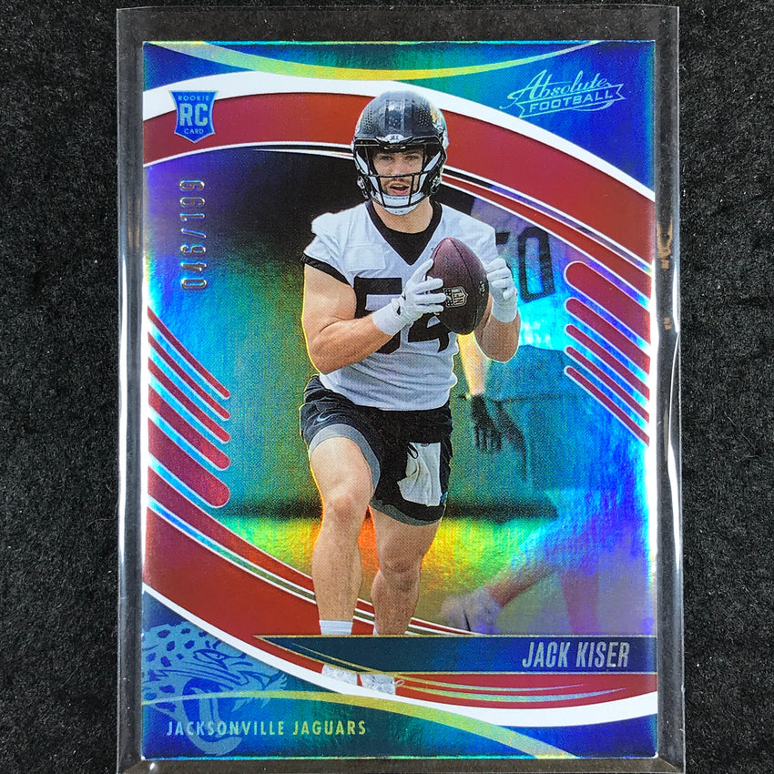 2025 Absolute Football JACK KISER Rookie Base Red Spectrum /199 #129