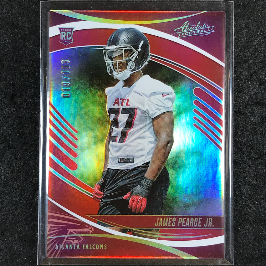 2025 Absolute Football JAMES PEARCE JR. Rookie Base Red Spectrum /199 #135