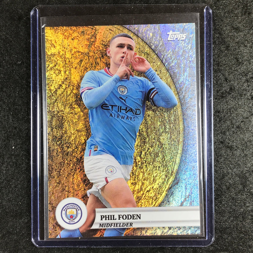 2024-25 Topps Blue Moon Manchester City PHIL FODEN Gold Moon Lunar Dust #44