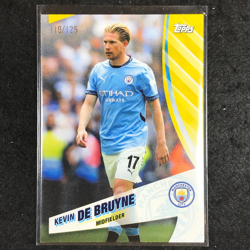 2024-25 Topps Blue Moon Manchester City KEVIN DE BRUYNE Base Yellow 119/125