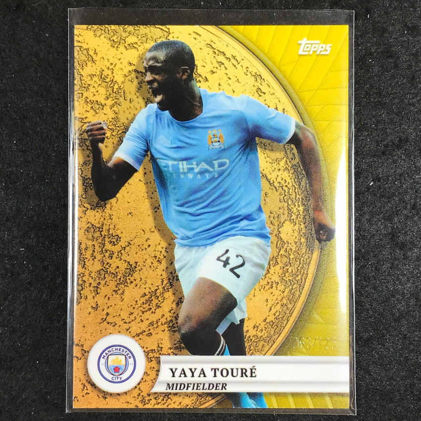 2024-25 Topps Blue Moon Manchester City YAYA TOURE Gold Moon Yellow 63/125