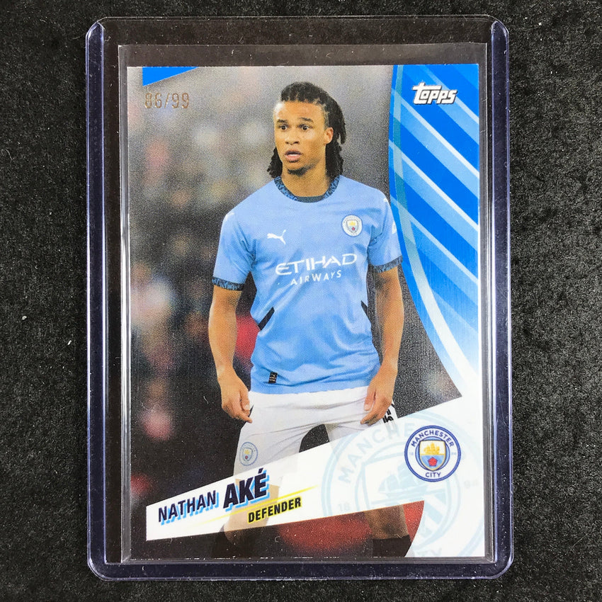 2024-25 Topps Blue Moon Manchester City NATHAN AKE Base Blue 86/99