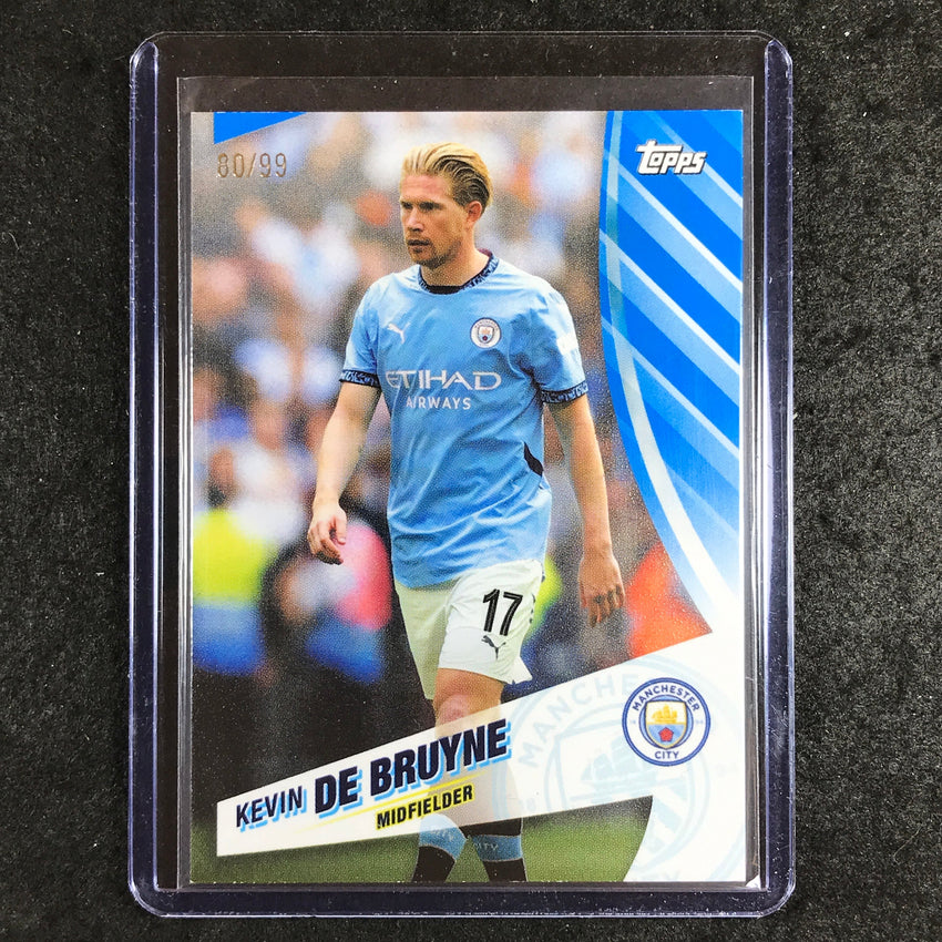 2024-25 Topps Blue Moon Manchester City KEVIN DE BRUYNE Base Blue 80/99